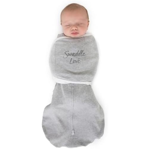 SwaddleDesigns Omni Swaddle Sack Arms Up Half-Length Sleeves & Mitten Cuffs, Easy Swaddle Transition,