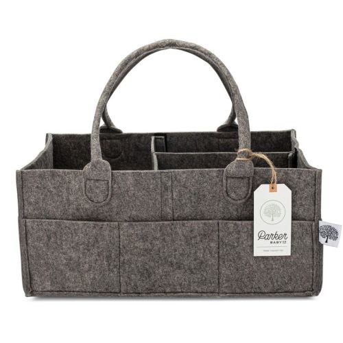 Parker Baby Co. Felt Diaper Caddy Large - Oatmeal