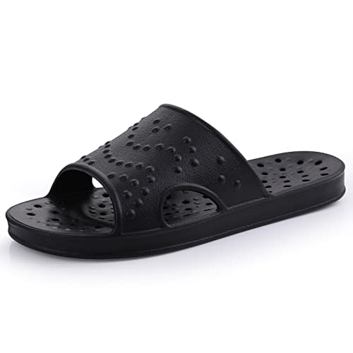 shevalues Shower Shoes for Women with Arch Support Quick Drying Pool Slides Lightweight Beach Sandals with Drain Holes