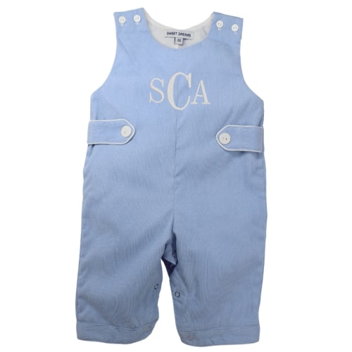 Baby Boys Blue Corduroy Longall Romper