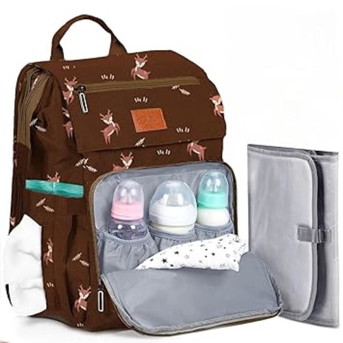 PILLANI Baby Diaper Bag Backpack - Large Bag for Boys & Girls, Waterproof Diaper Backpack - Travel Diaper Bags w/Changing Pad, Baby Registry Search & Shower Gifts - Essentials Must Haves Newborn Stuff