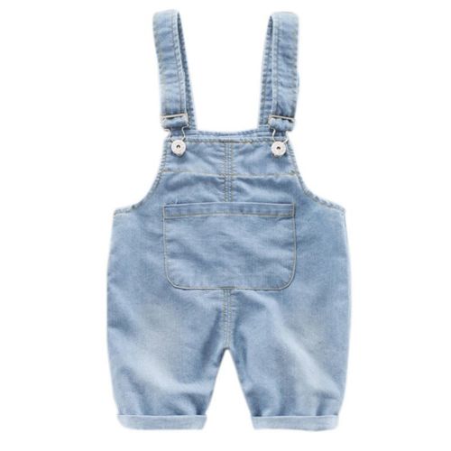 Baby Boys Girls Summer Adjustable Jean Overalls