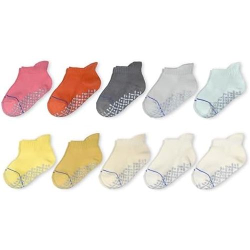 Goldbug Tiny Treads Socks - Socks with Grips for Baby, Toddler and Kids