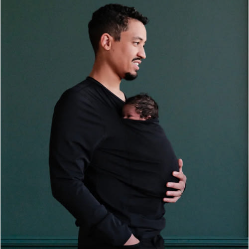 Lalabu Dad Shirt | Original Babywearing T-Shirt with Kangaroo Pouch | Baby Wrap Carrier for Newborns & Infants | Baby Wrap Carrier for Newborns | Essential for new Dads