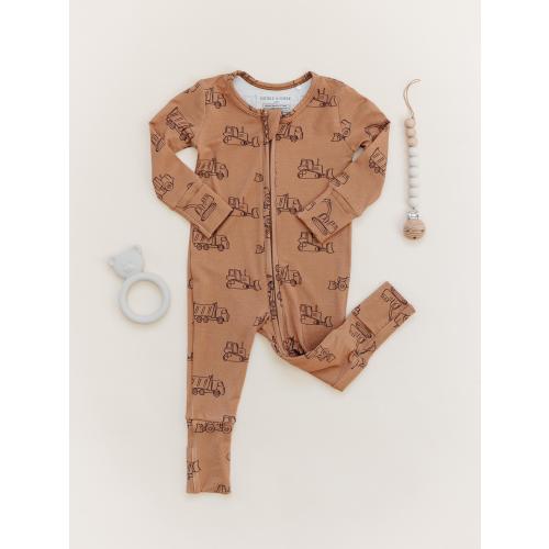 Construction Baby Footed Pajamas
