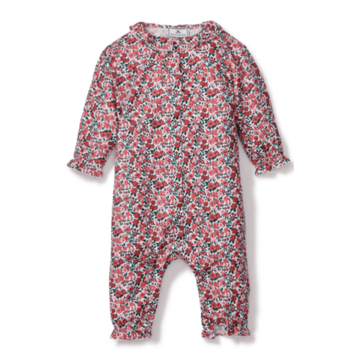 Baby’s Twill Madeline Romper in Fleurs des Bois | Over The Moon