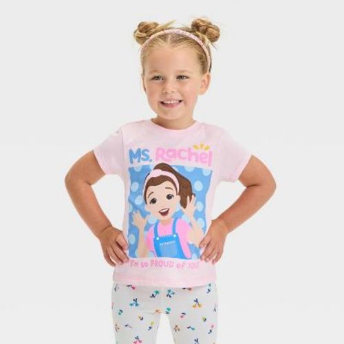Toddler Girls' Ms. Rachel T-shirt - Light Pink 18m