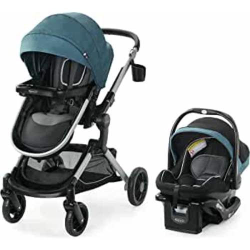 Graco Modes Nest Travel System, Includes Baby Stroller with Height Adjustable Reversible Seat, Pram Mode, Lightweight Aluminum Frame and SnugRide 35 Lite Elite Infant Car Seat, Bayfield