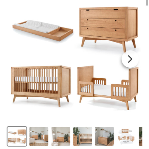 Mid-Century Retro Nursery Set | Modern Nursery Furniture – Simply Nursery