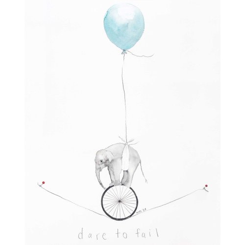 Dare to Fail Blue — Lisa Mann Dirkes