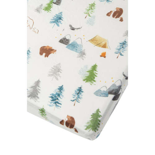 Loulou Lollipop Crib Sheet- Tropical Jungle
