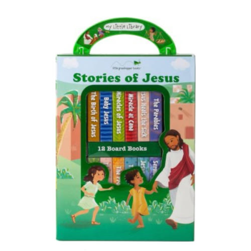 My Little Library: Stories of Jesus - boardbooks: Little Grassphopper Illustrated By: Stacy Peterson: 9781645586708 - Christianbook.com