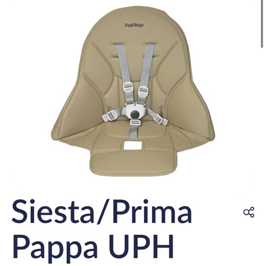 Peg Perego Siesta/Prima Pappa Replacement Seat Cover- Noce
