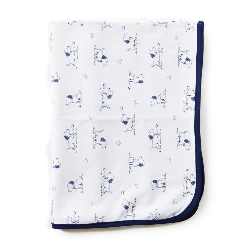 Little Me Puppy Toile Printed Blanket