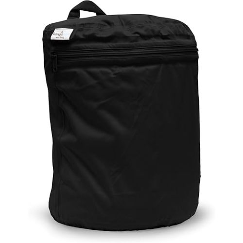 Kanga Care Wet Bag Seam Sealed Waterproof 3D Dimensional for Baby Cloth Diapers, Travel, Beach, Pool, Gym, Swim | Phantom