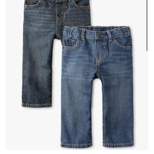 The Children's Place Baby and Toddler Boys' Basic Straight Leg Jeans, Multipack