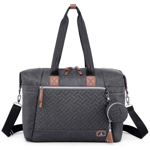 Dikaslon Diaper Bag Tote with Pacifier Case and Changing Pad Baby Bag for Boys and Girls, Olive Green