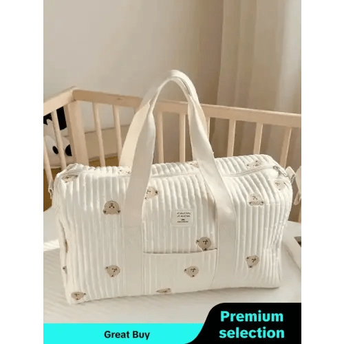 Fashionable Cute Bear Pattern Handbag, Large Capacity Tote Gym - TikTok Shop
