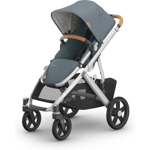 UPPAbaby Vista V3 Stroller Callum (Stone Blue | Silver Frame | Sand Leather)