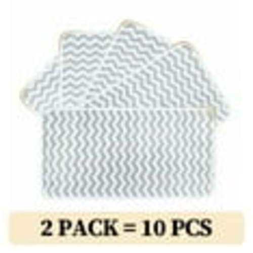 (2 pack) 5 Pack Quilted Waterproof Changing pad Liners 13'' X 27'' Waving Shaped Thicker Ultra Soft Breathable Mat, Washable Reusable Pad Liners