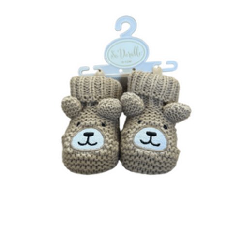 So’Dorable Knit Bear Booties – The Sparkling Hostess