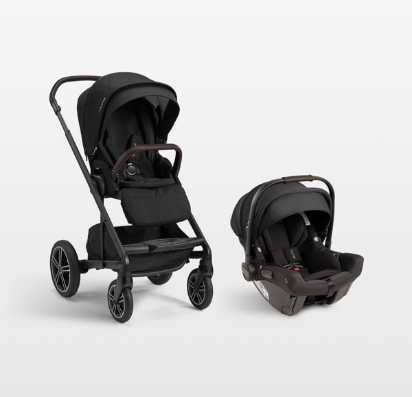 Nuna ® PIPA ™ Urbn Caviar Black Baseless Baby Car Seat + MIXX ™ Next Stroller Travel System
