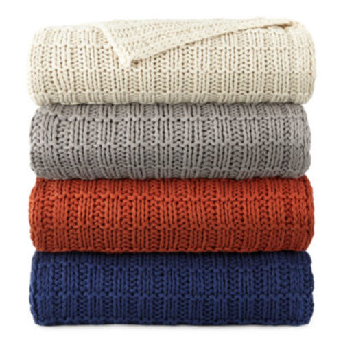 Fieldcrest Knit Midweight Throw