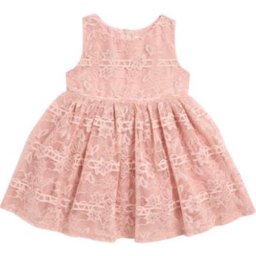 Metallic Lace Overlay Dress, 12M
