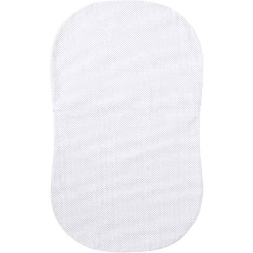HALO BassiNest Fitted Sheet – 100% Cotton, Soft and Breathable Bassinet Sheet for Babies, 30” x 16” Pre-Shrunk Sheet, Grey Pin Dot