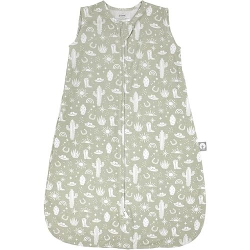 Boppy Baby Sleep Sack 12 - 18 Months, Wearable Blanket 0.5 TOG, 100% Cotton, 2-Way Zipper for Easy Diaper Changes, Baby Sleeping Bag, Machine Washable, Sage Vintage Cowboy