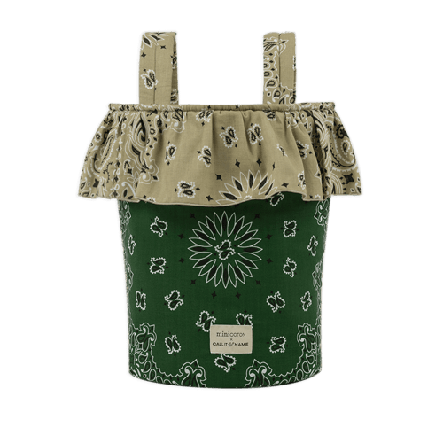 Basket - Weekend Green / Beige · Minicoton