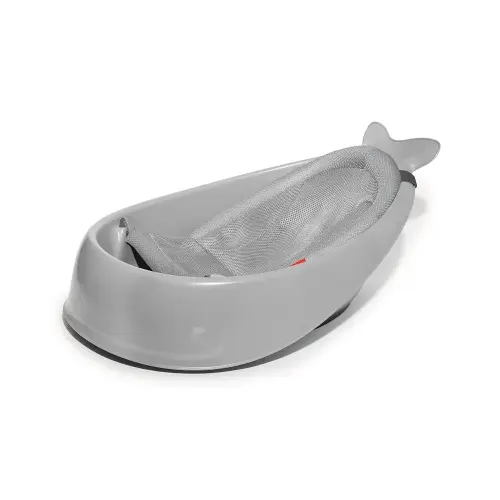 Skip Hop Infant Bath Tub 3-Stage Grow With Baby Smart Sling MOBY Bathtub Grey Age 0+