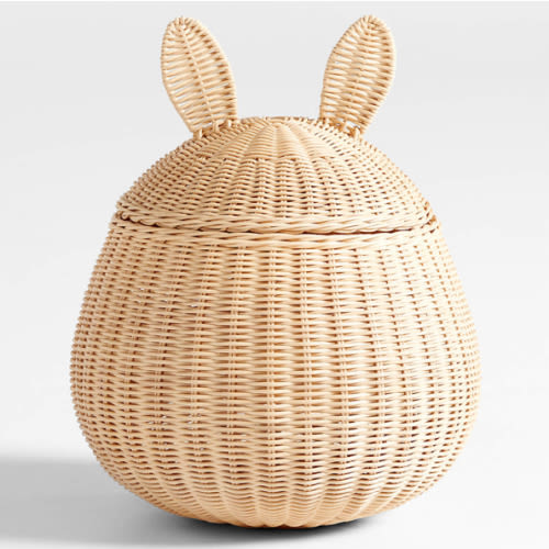 Small Wicker Bunny Floor Storage Basket