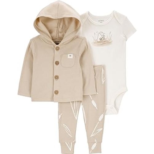 Carter's Baby Boys 3 Piece Little Jacket Set (Polar Bear)