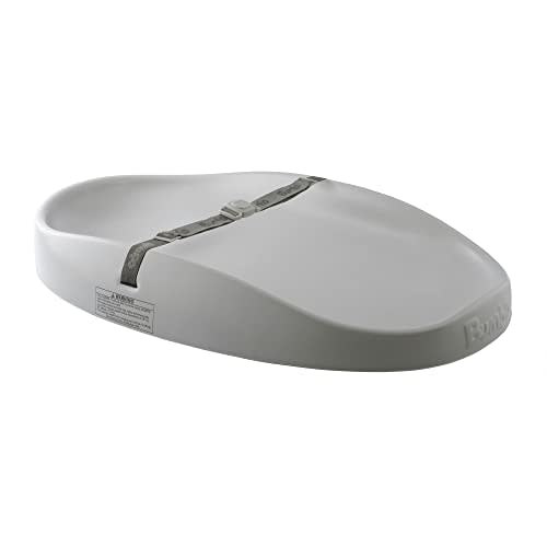 Bumbo Baby Infant Soft Contoured Foam Comfortable Easy to Clean Portable Changing Pad with Restraining Belt for On The Go Diaper Changing, Gray