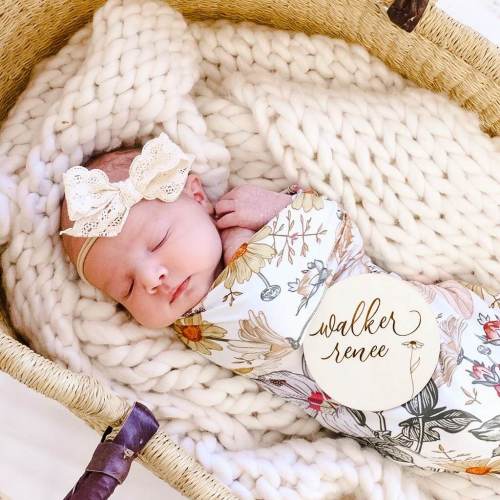 Peyton's Vintage Floral Oversized Swaddle Blanket