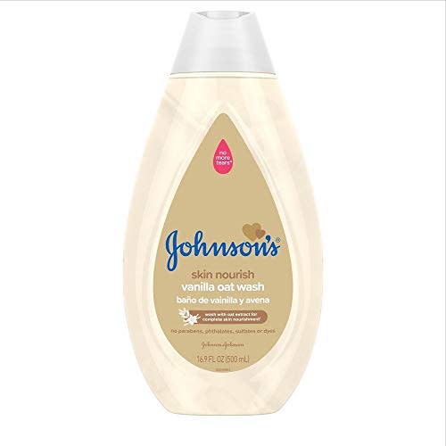 Johnson's Baby Skin Nourishing Baby Wash, Vanilla & Oat Extract, 16.9 Fl Oz