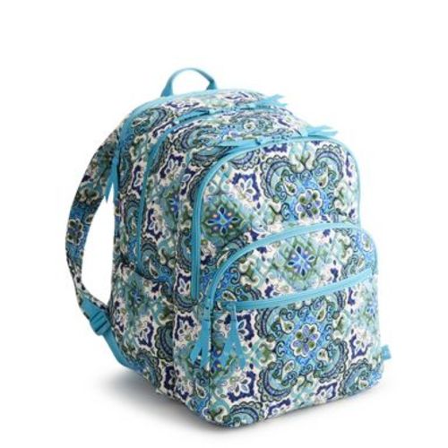 Vera Bradley Women's Outlet Cotton Essential XL Backpack Maritime Medallion