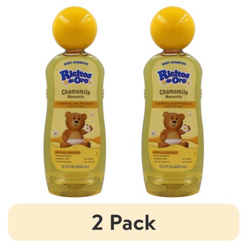 (2 pack) Ricitos de Oro Manzanilla Baby Shampoo Chamomile, Lightening Shampoo, Color Protection, 13.5 fl oz