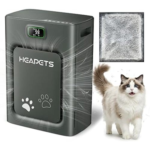 Pet Air Purifier for Home Large Room 2500 sq ft,H13 HEPA Washable Double-Sided Filter,Air Cleaner for Pet Hair Dander Odor Allergies Pollutant Smoke Dust,PM2.5 Air Quality Monitor,Auto Mode,P358 Black