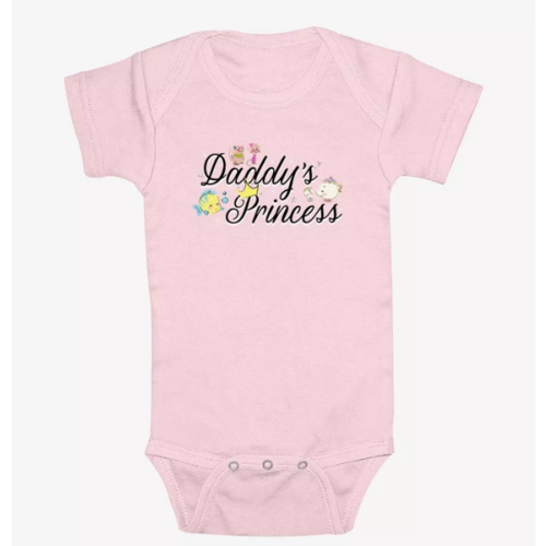 Disney The Little Mermaid Daddys Princess Infant Bodysuit - PINK | BoxLunch