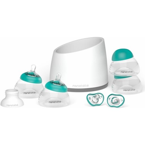 Starter Set - Teal/Grey - Nanobebe Nursing & Feeding | Maisonette