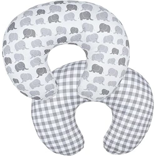 Winmany Baby Nursing Pillow Cover Newborn Removable Breastfeeding Pillowcover Cute Pattern Girls Boys Nursing Pillowcase for Breast and Bottole Feeding