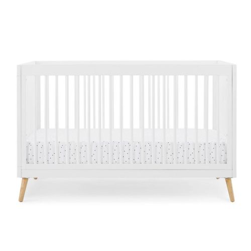 Delta Children Jordan 4-in-1 Convertible Crib, Color: Bianca White