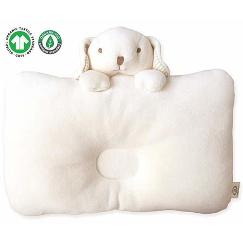 Organic Cotton Baby Protective Pillow (Peekaboo Puppy)