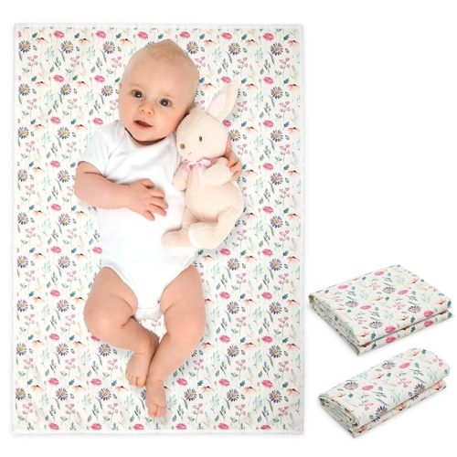Vegan Leather Baby Changing Mat - Wipeable Portable Changing Pad, Foldable Travel Changing Mat for Baby, Newborns Toddlers Shower Gifts (Forest,20"*28")