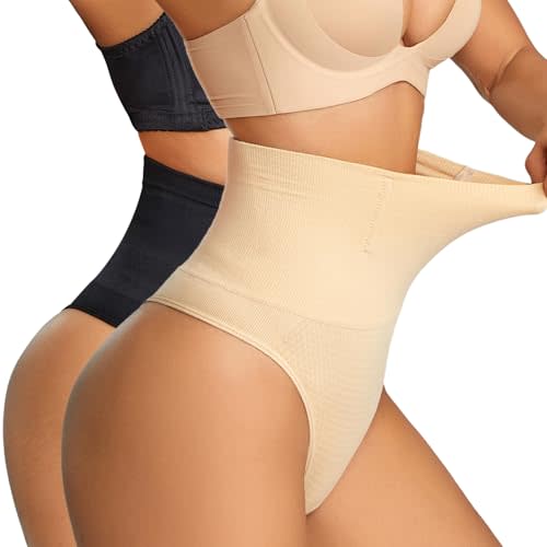 Dulchany Thong Shapewear Tummy Control Underwear for Women Seamless Body Shaper Panties