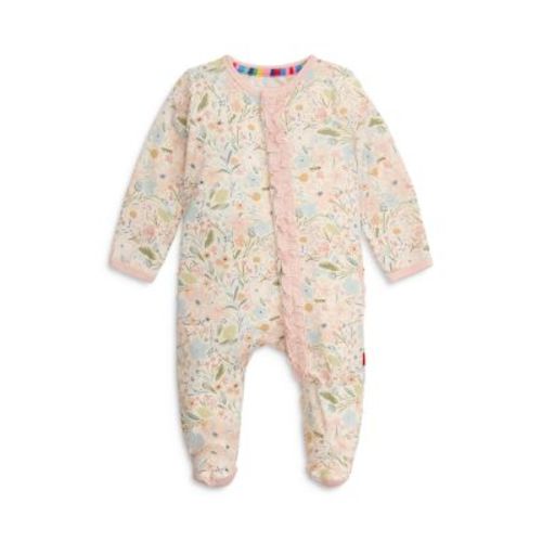 Girls' Charlotte Printed Ruffled Footie One Piece - Baby