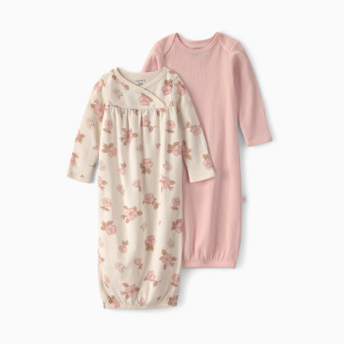 Carter's Sleeper Gowns (2 Pack) - Pink Floral, Nb