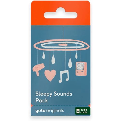Yoto Sleepy Sounds Pack – 4 Kids Audiobook Cards for Use with Player & Mini All-in-1 Audio Device, Screen-Free Listening with Relaxing White Noise Sound Effects for Naptime Bedtime & Winding Down